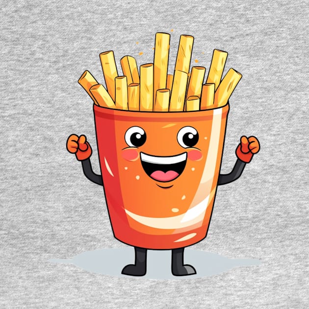 Cute French Fries T-Shirt by nonagobich